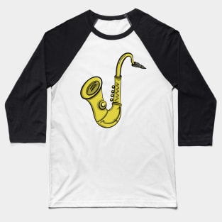 Saxaphone Baseball T-Shirt